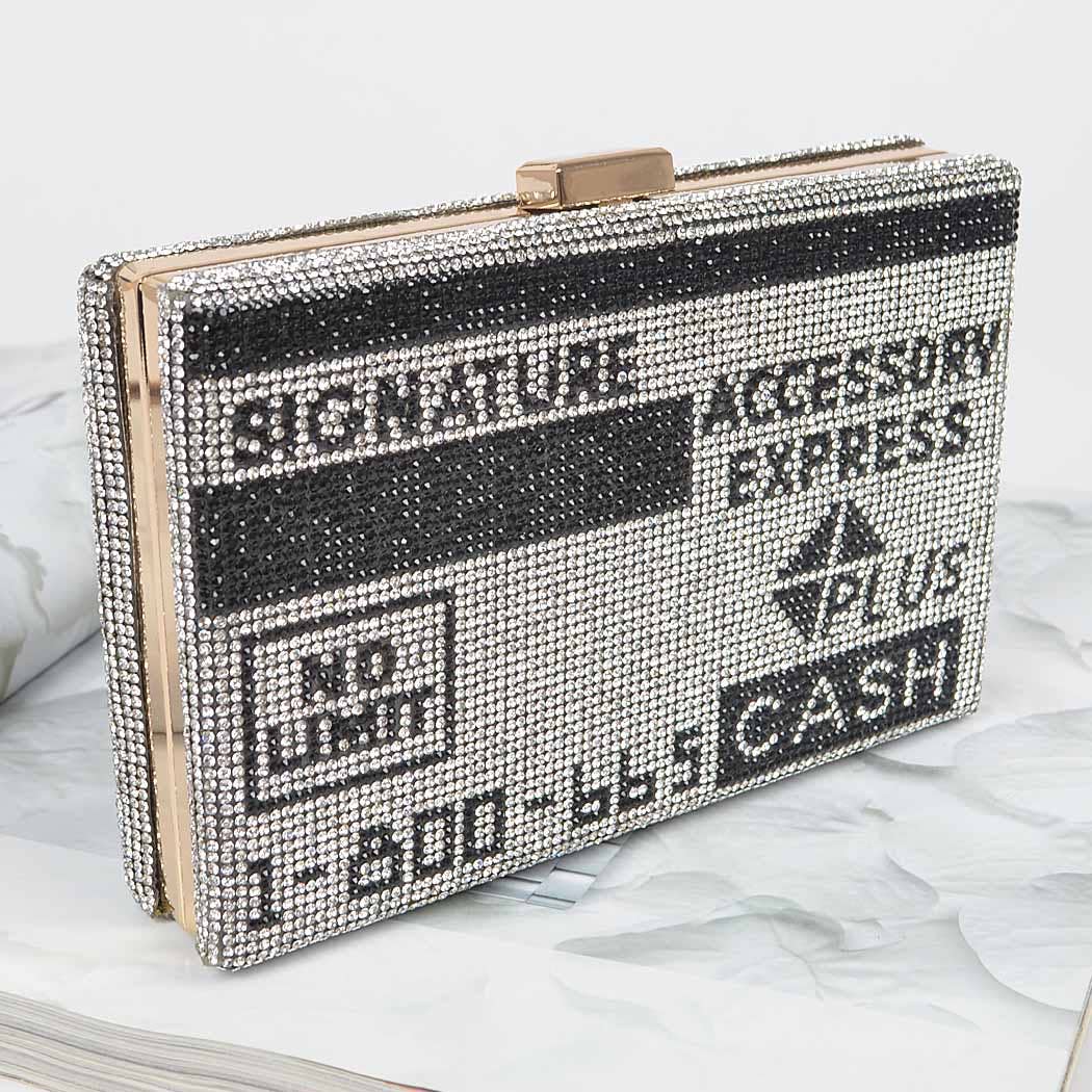 Rhinestone Fashion Express Clutch