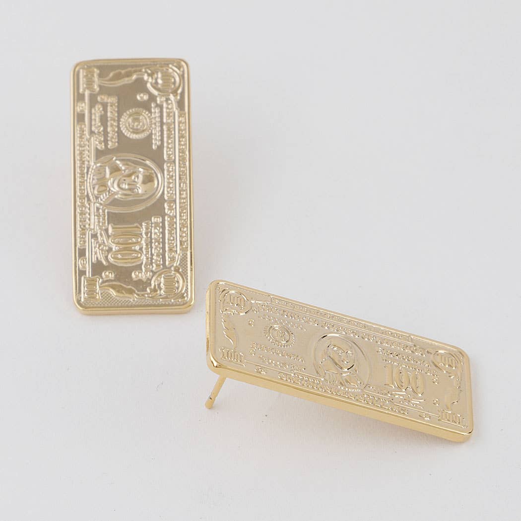 Hundred Bill Stud Earrings