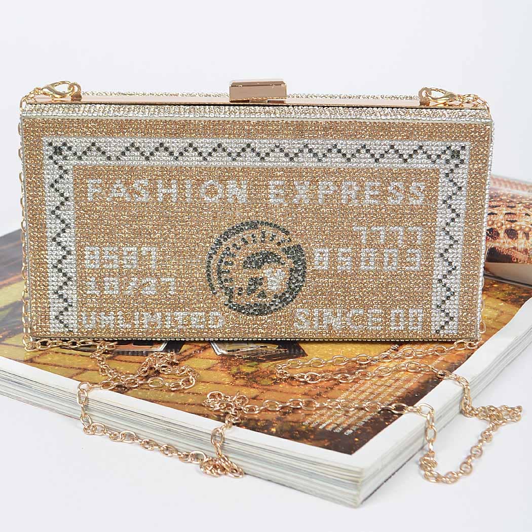 Rhinestone Credit Card Clutch