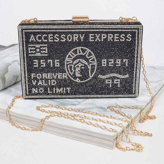 Rhinestone Fashion Express Clutch