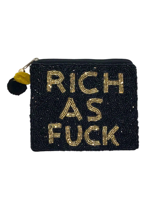 RICH AS FUCK Coin Purse LAC-CP-1267