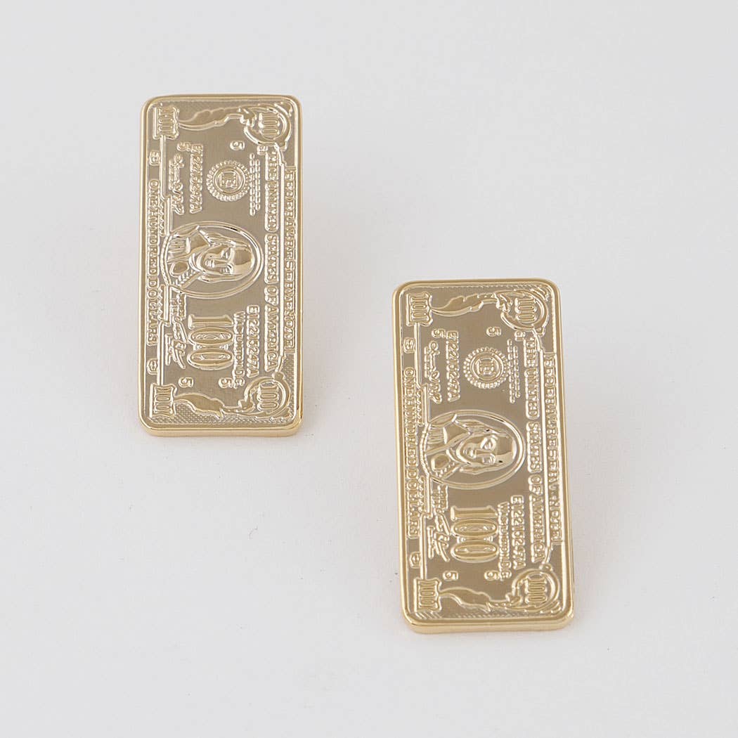 Hundred Bill Stud Earrings