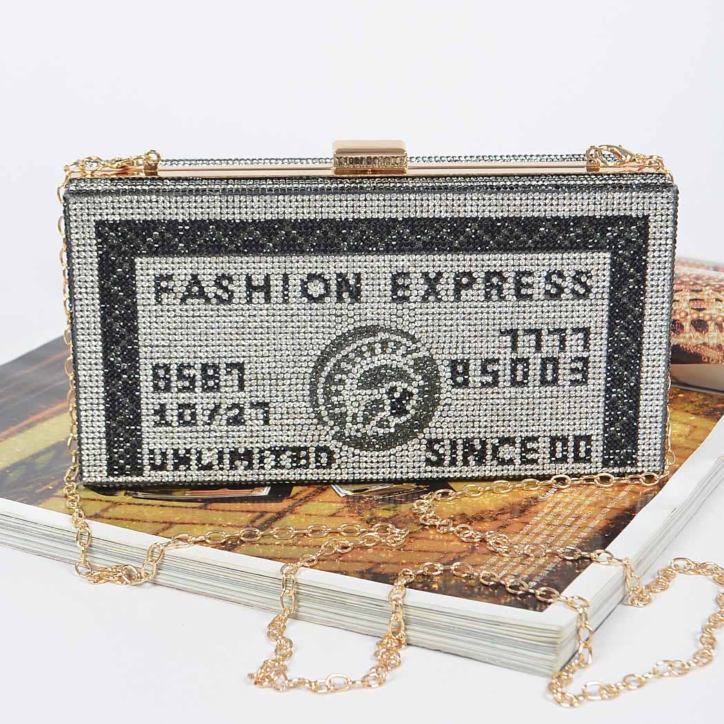Rhinestone Credit Card Clutch