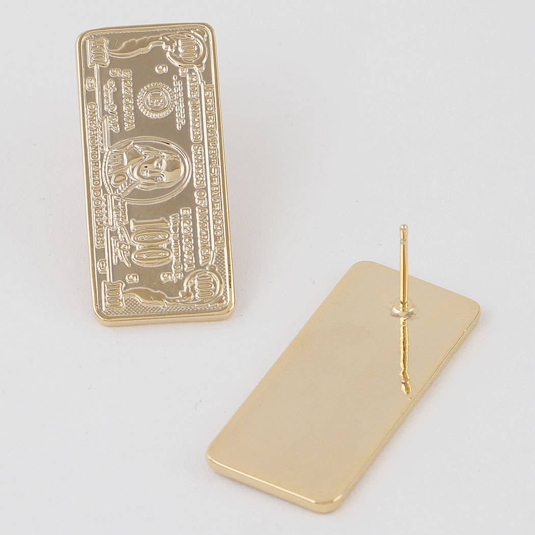 Hundred Bill Stud Earrings